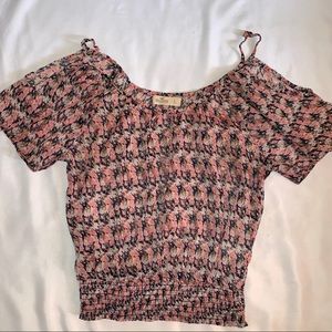 Hollister Floral Transparent Shirt